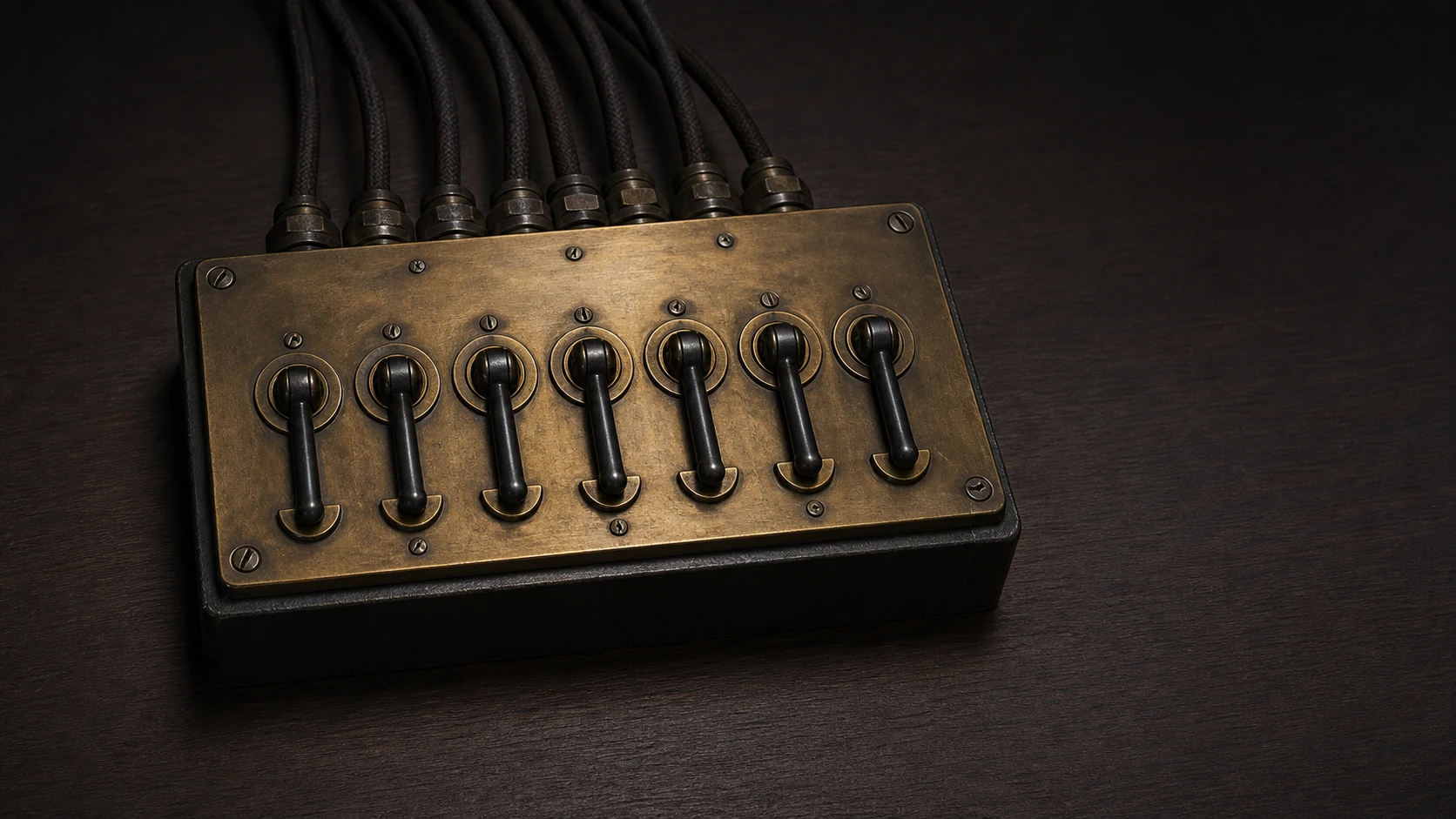 Built and oiled, and every switch is sitting in the off position