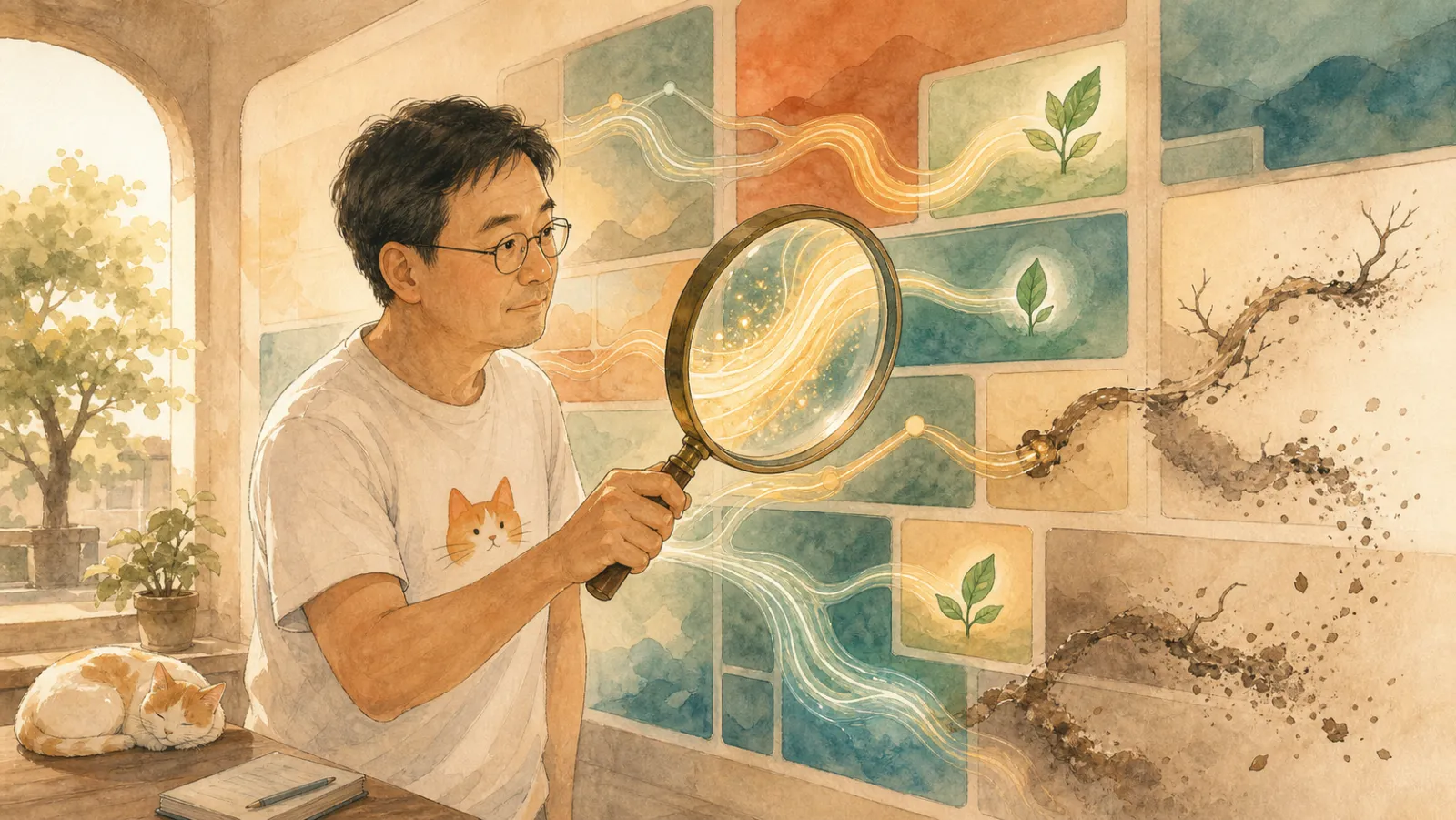 插畫：用放大鏡驗證每一條方法的真假