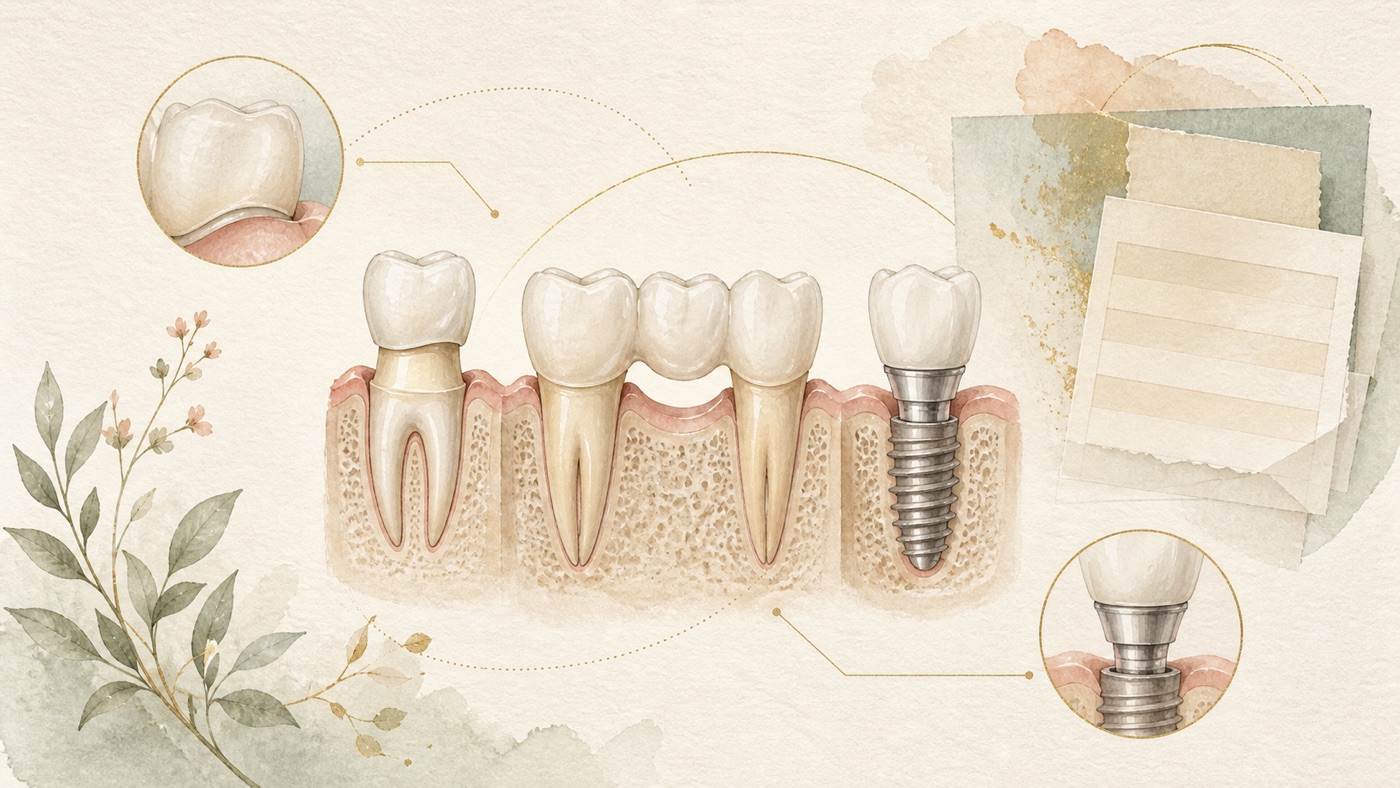 How much does a fixed dental prosthesis cost? First distinguish a crown from a bridge