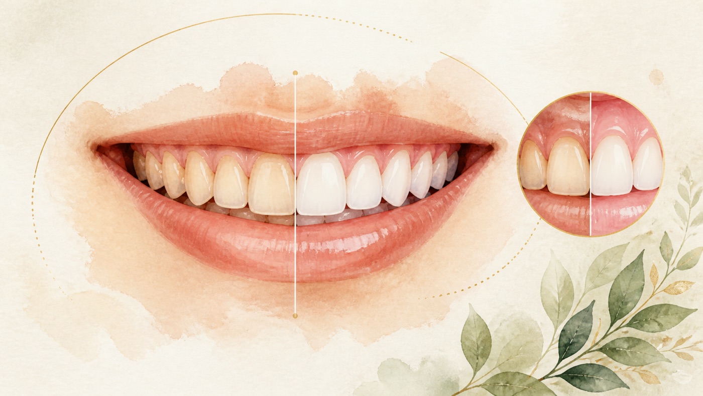 A complete guide to tooth whitening and aesthetic dentistry: where colour comes from, how the routes divide, and when it should not be done