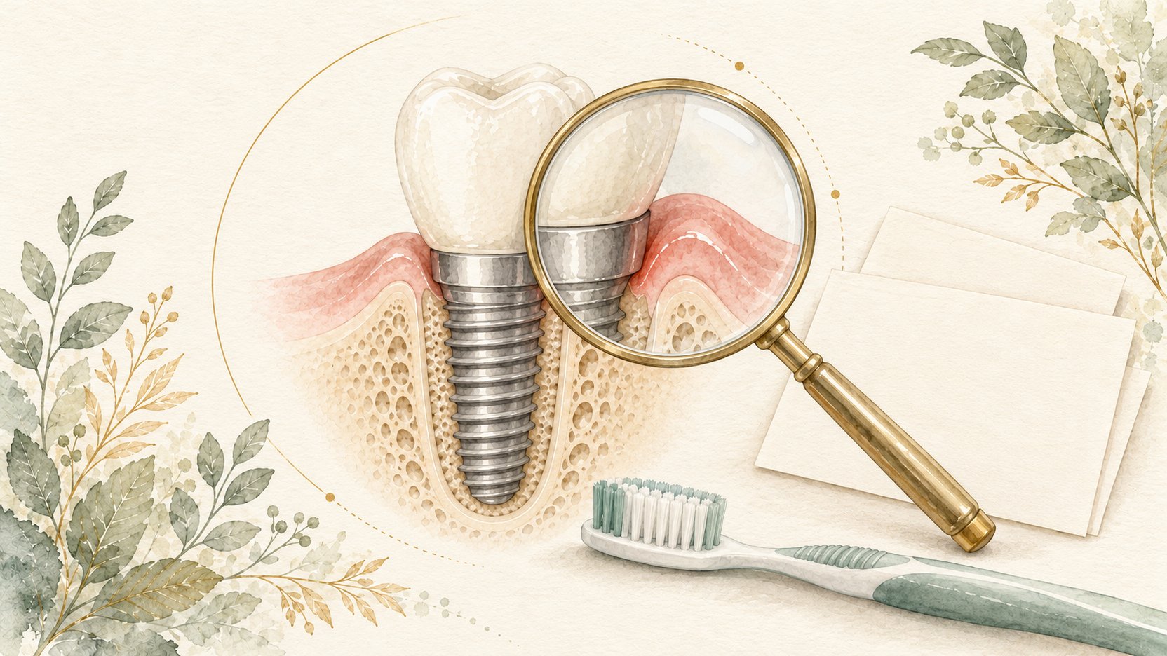 Bleeding when brushing around an implant years later: what should be checked first?｜證據鏈