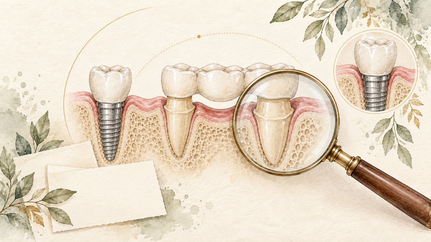 One missing tooth: implant or fixed bridge? Choosing according to neighbouring teeth, position and bone volume｜證據鏈
