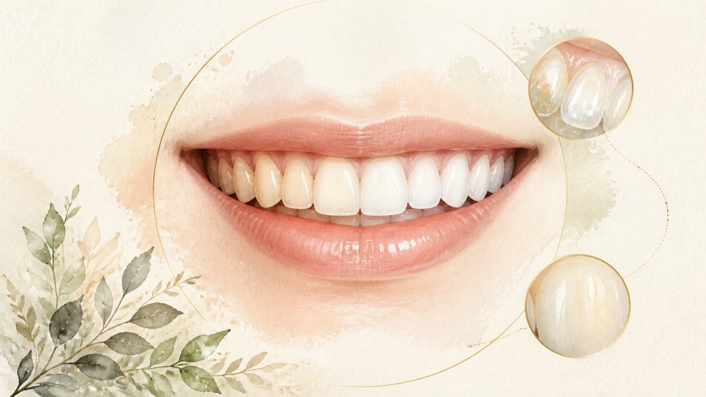 A complete guide to tooth whitening and aesthetic dentistry: where colour comes from, how the routes divide, and when it should not be done|證據鏈