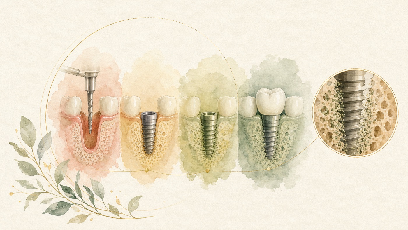 The Complete Guide to Dental Implants (Domain Overview): from assessment and bone management through surgery to long-term maintenance|證據鏈