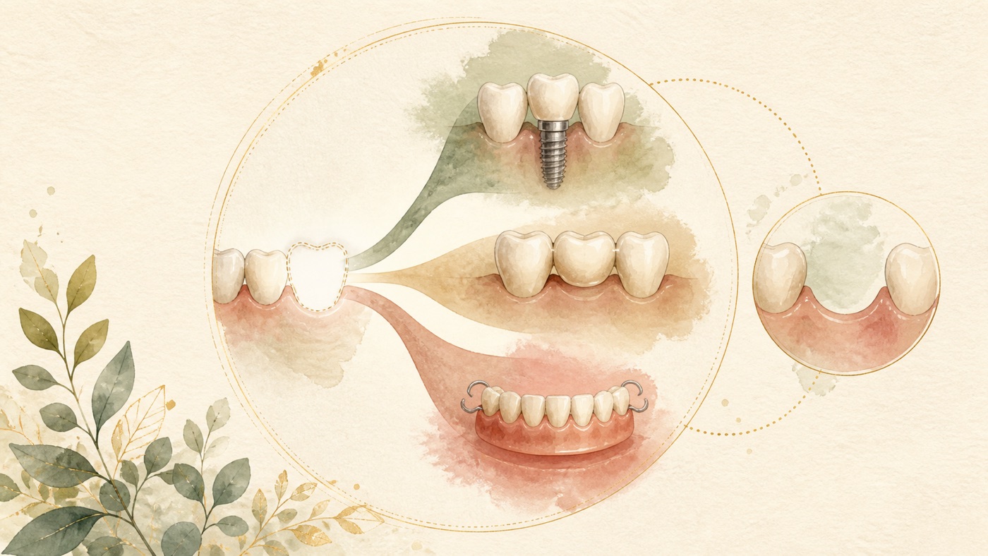 The Complete Guide to Deciding How to Replace Missing Teeth: a coordinate map of the three routes, the boundaries of the evidence, and the logic of what costs are made of|證據鏈