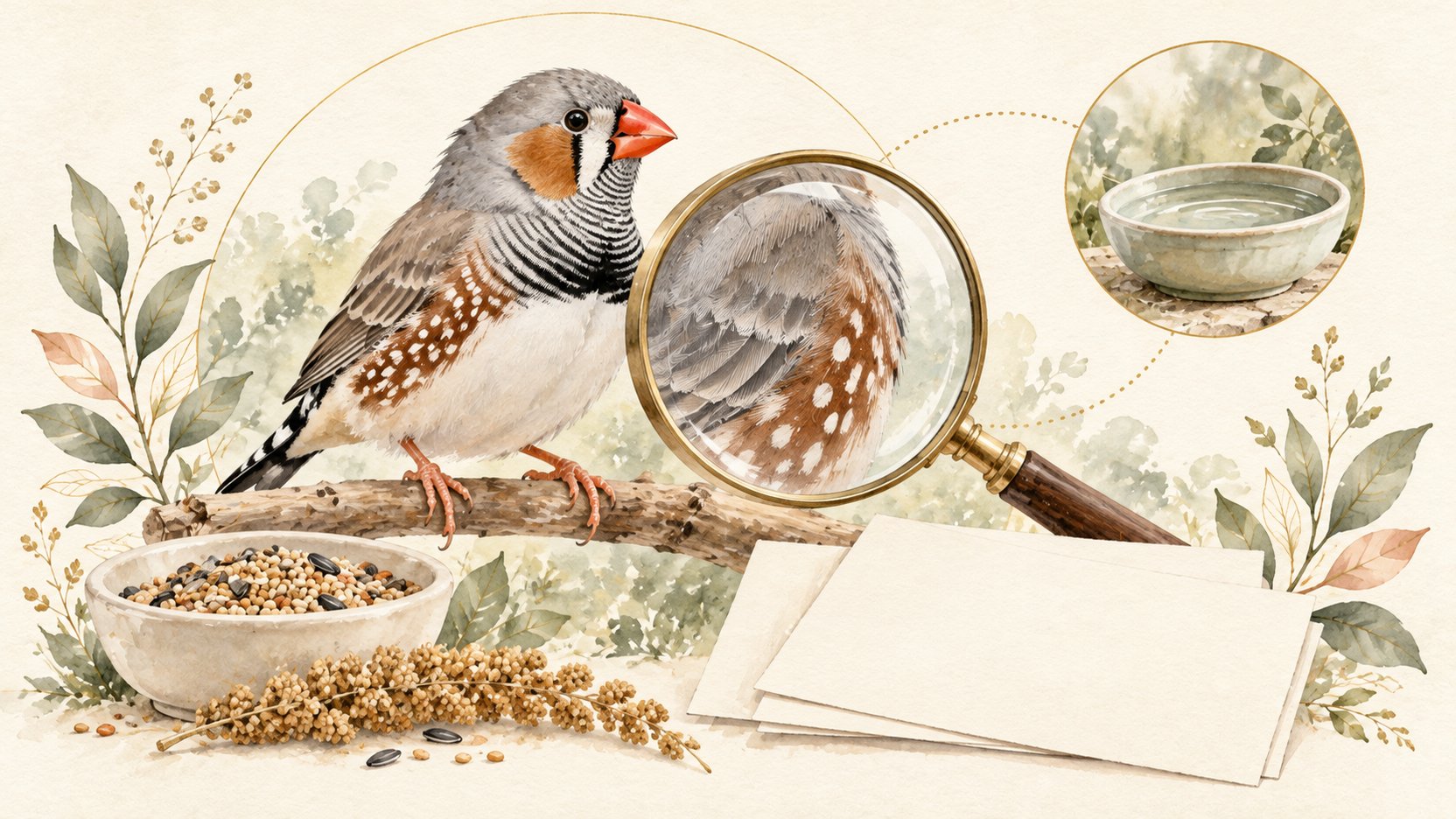 Finches｜Husbandry and Care (disease column covered separately) | Evidence chain