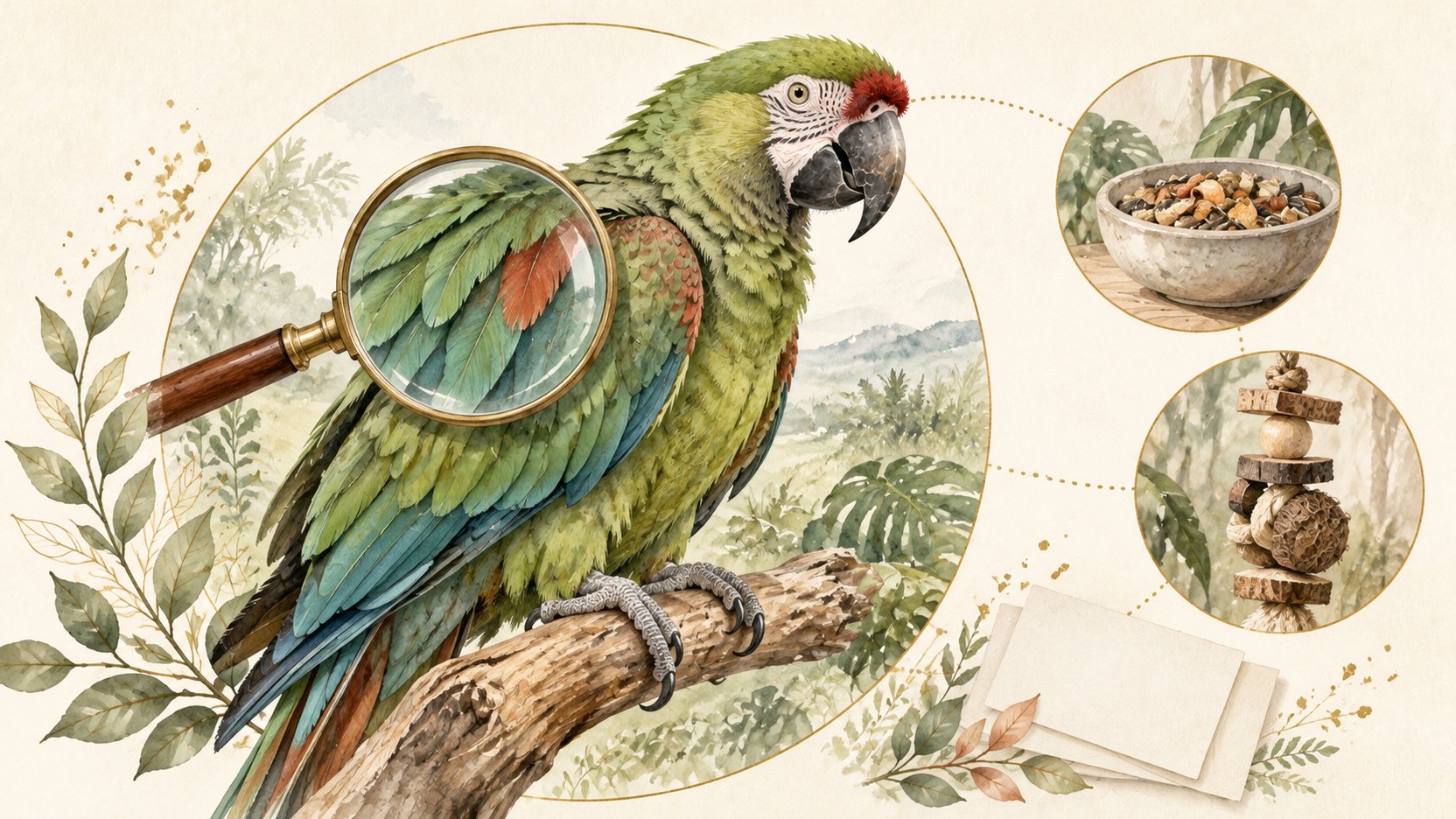 Large Parrots｜Husbandry and Care (disease column covered separately) | Evidence chain