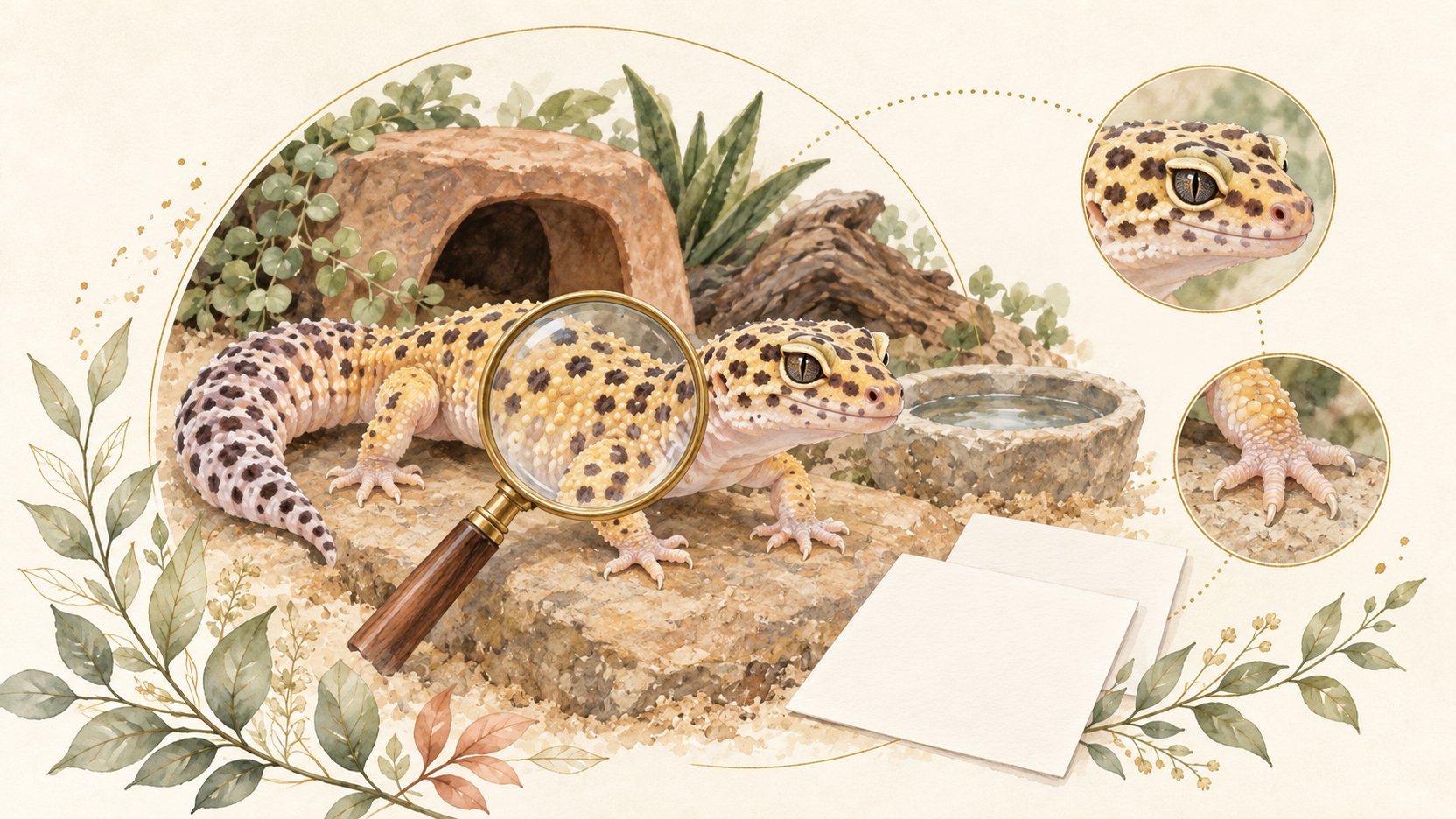 Leopard geckos｜Husbandry and care (the disease column is covered in a separate article) | Evidence chain