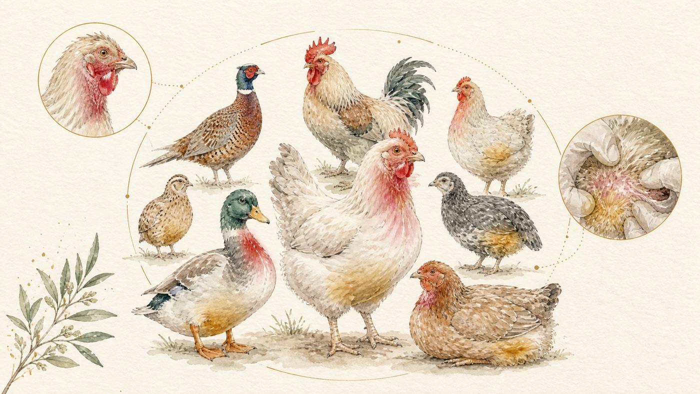 Common infectious diseases and parasites of poultry and pet birds: causes, signs and prevention | Evidence chain