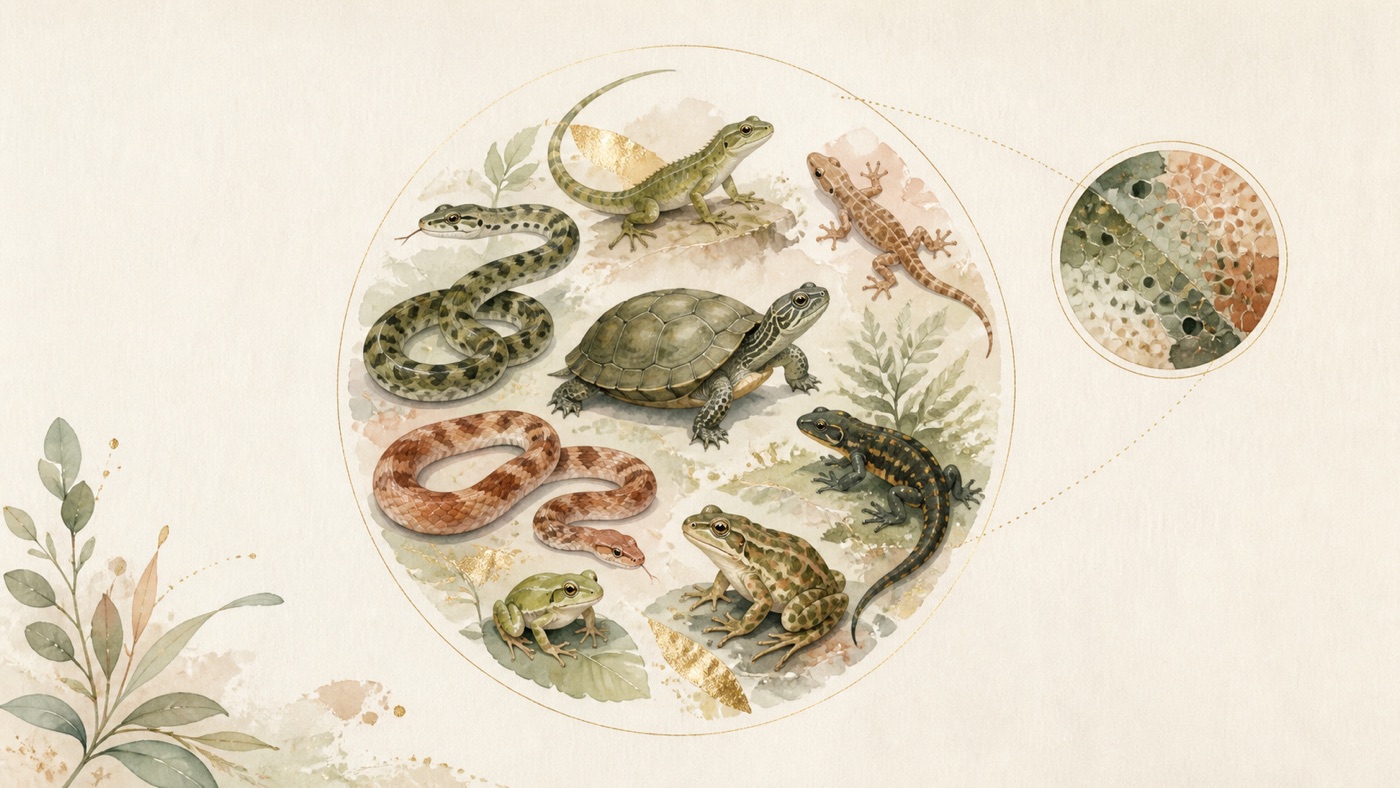 Reptiles and Amphibians|Group Overview | Evidence chain