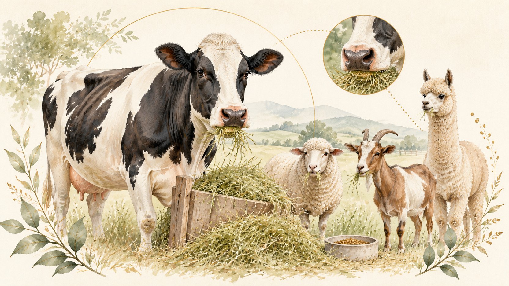Ruminant Rumen Physiology and Acidosis (cattle／sheep／goats; alpacas are pseudoruminants)